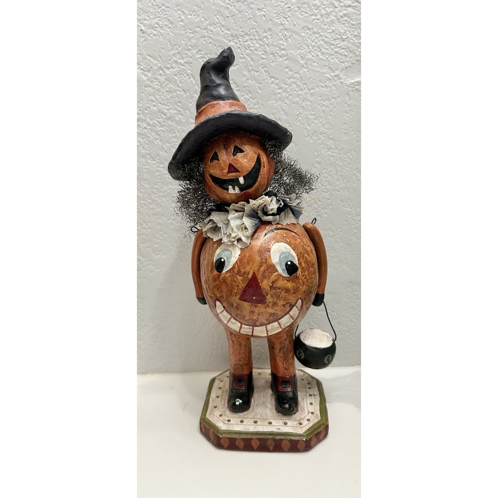 Christopher Radko Halloween Pumpkin Treater 11" Bobblehead Figurine Retired